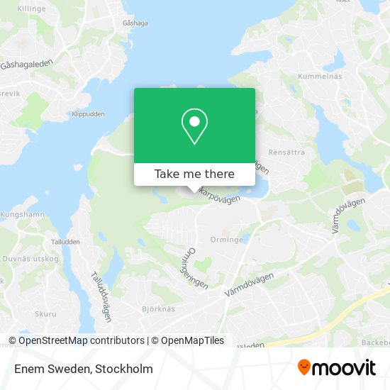 Enem Sweden map