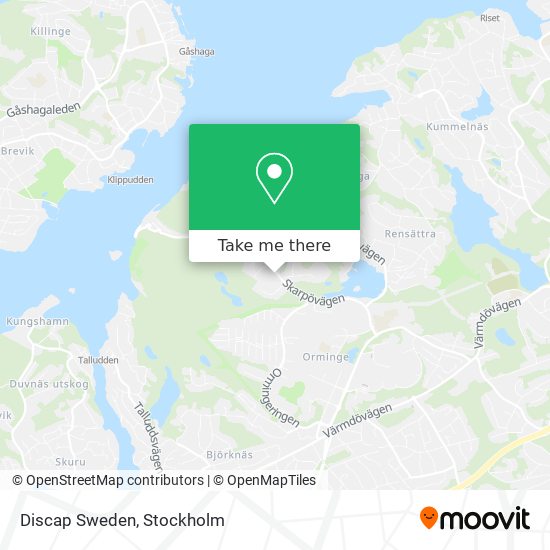 Discap Sweden map