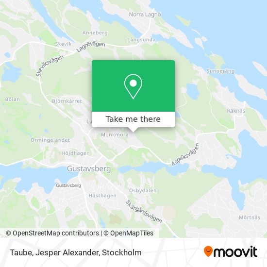 Taube, Jesper Alexander map