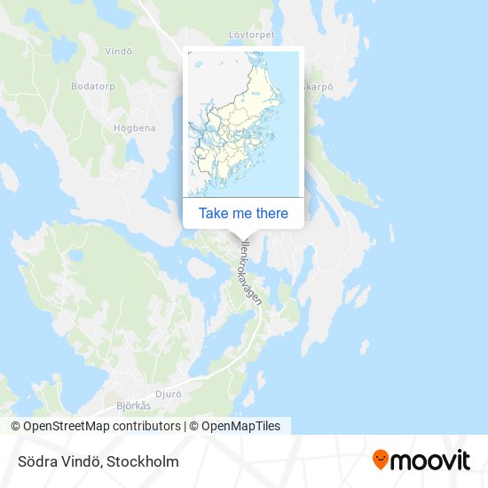 Södra Vindö map