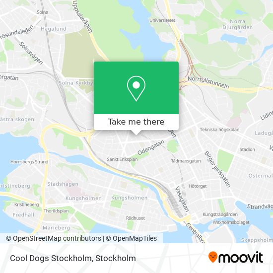 Cool Dogs Stockholm map