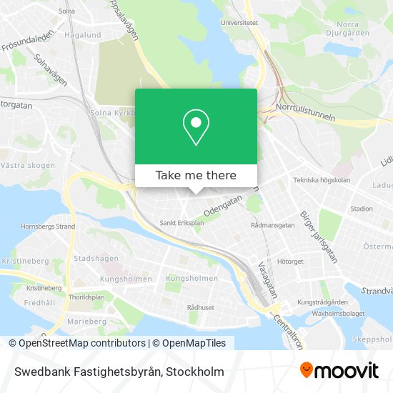 Swedbank Fastighetsbyrån map