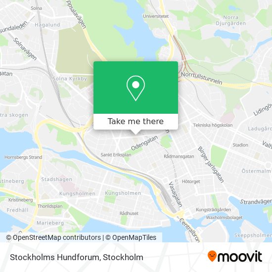 Stockholms Hundforum map