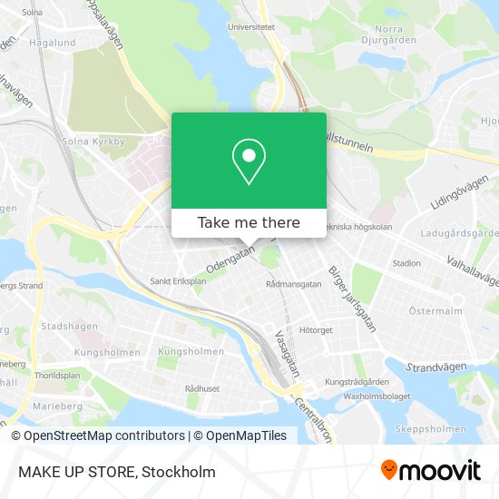 MAKE UP STORE map