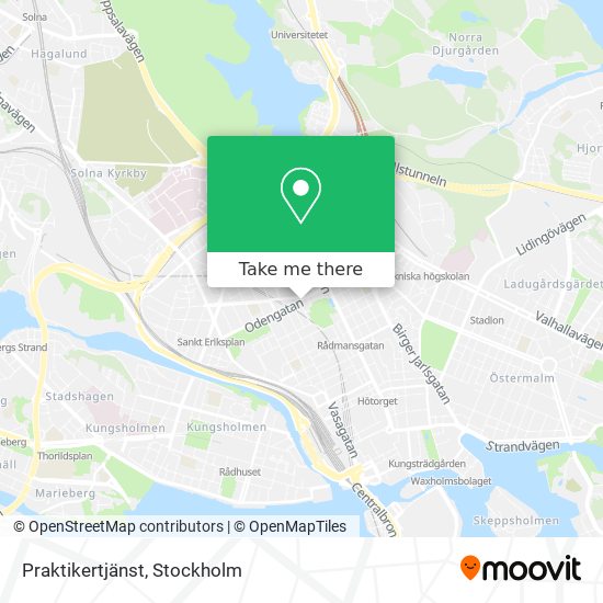 Praktikertjänst map