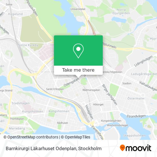 Barnkirurgi Läkarhuset Odenplan map