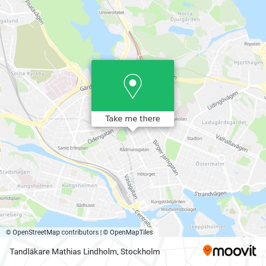 Tandläkare Mathias Lindholm map