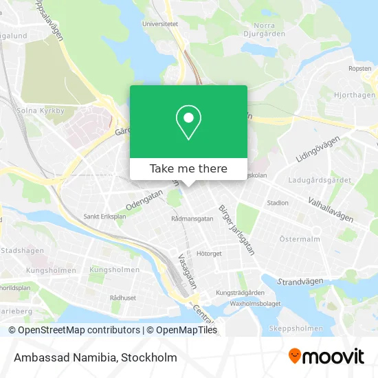 Ambassad Namibia map