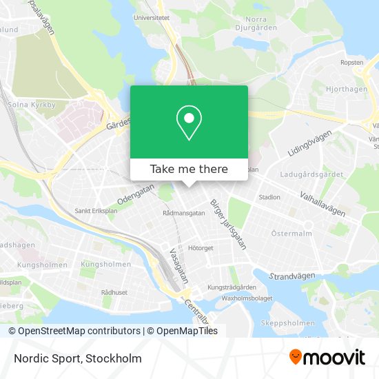 Nordic Sport map