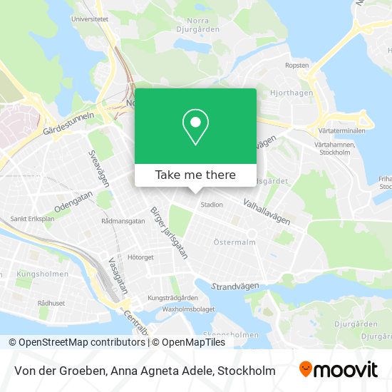 Von der Groeben, Anna Agneta Adele map