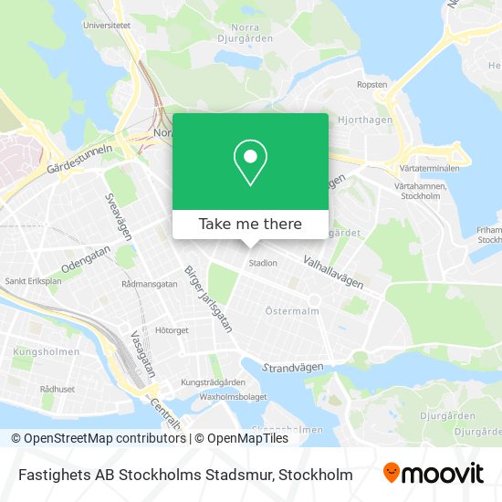 Fastighets AB Stockholms Stadsmur map