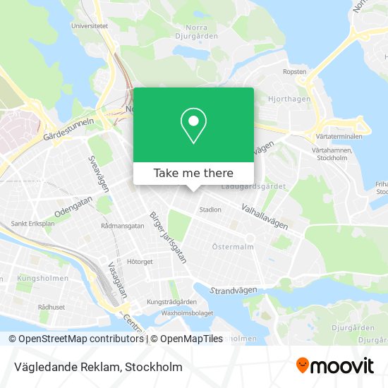 Vägledande Reklam map