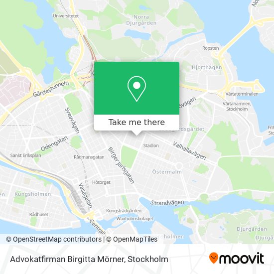 Advokatfirman Birgitta Mörner map