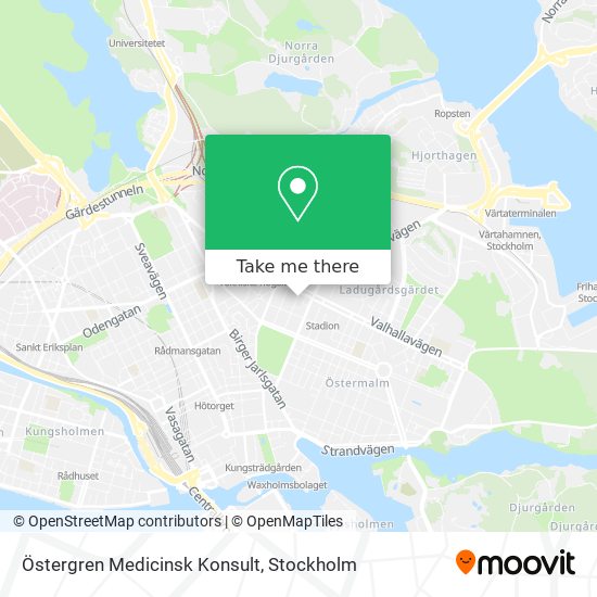 Östergren Medicinsk Konsult map