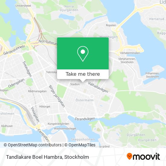 Tandlakare Boel Hambra map