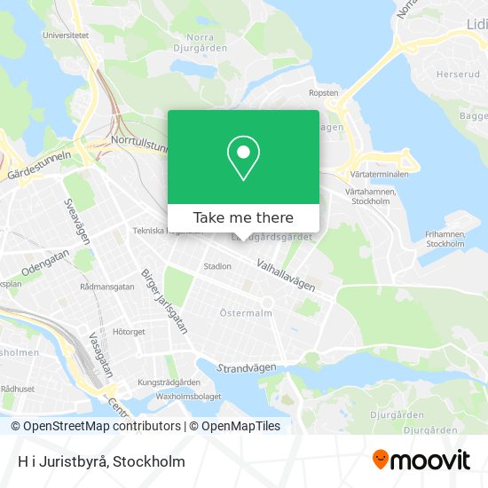 H i Juristbyrå map