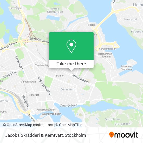 Jacobs Skrädderi & Kemtvätt map