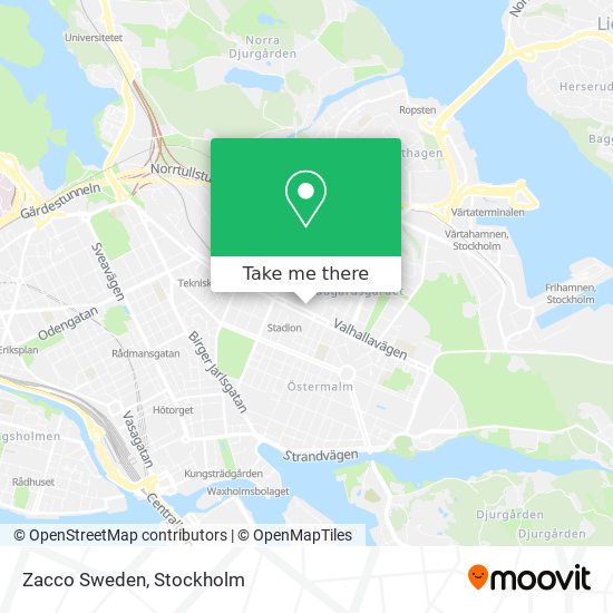 Zacco Sweden map