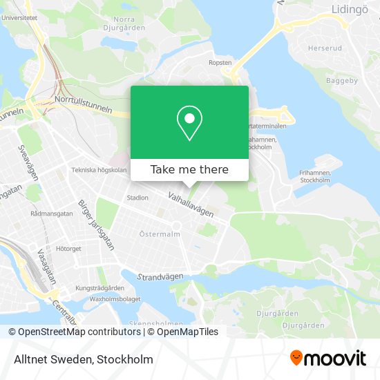 Alltnet Sweden map