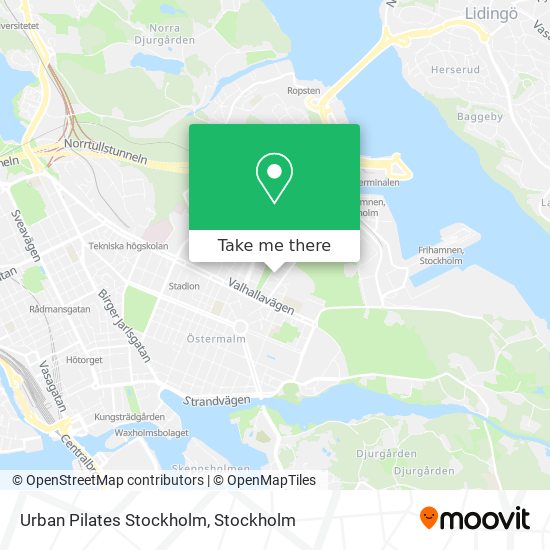 Urban Pilates Stockholm map