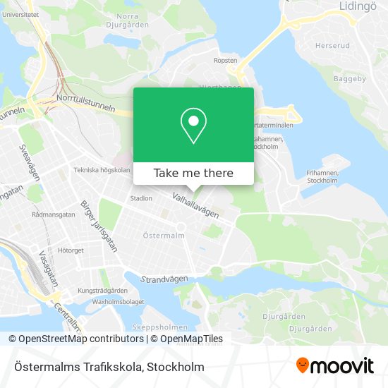 Östermalms Trafikskola map