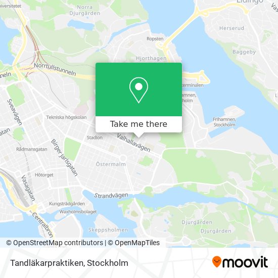 Tandläkarpraktiken map