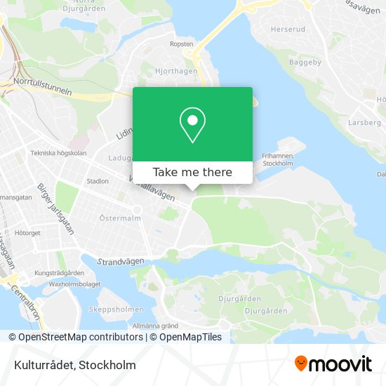 Kulturrådet map