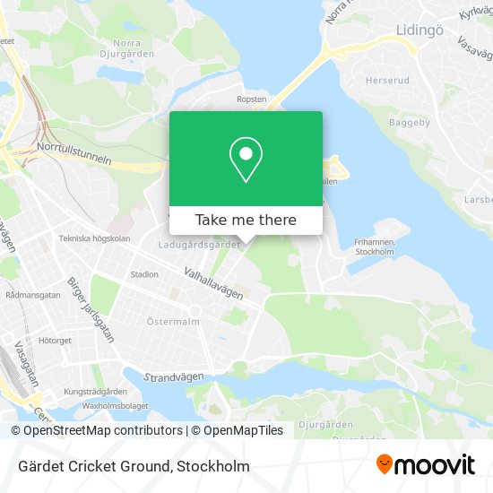 Gärdet Cricket Ground map