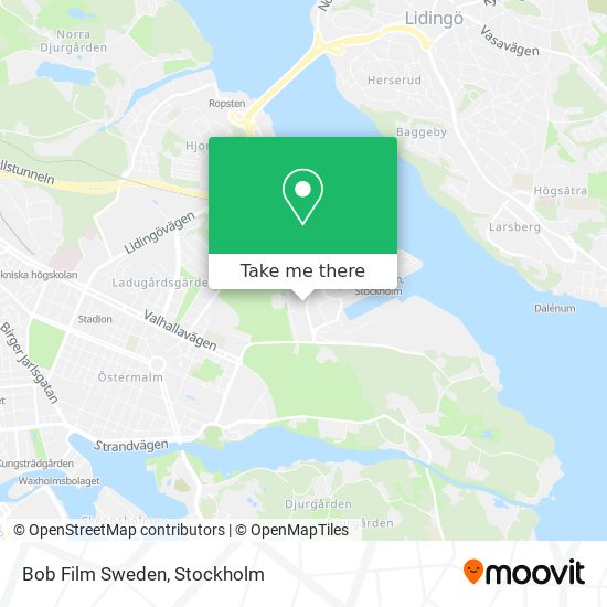 Bob Film Sweden map