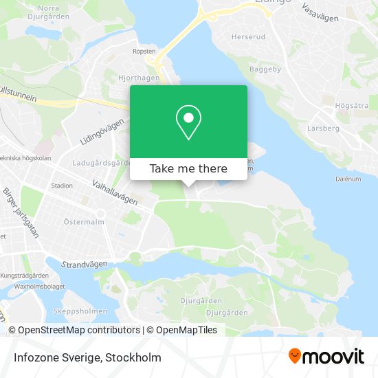 Infozone Sverige map