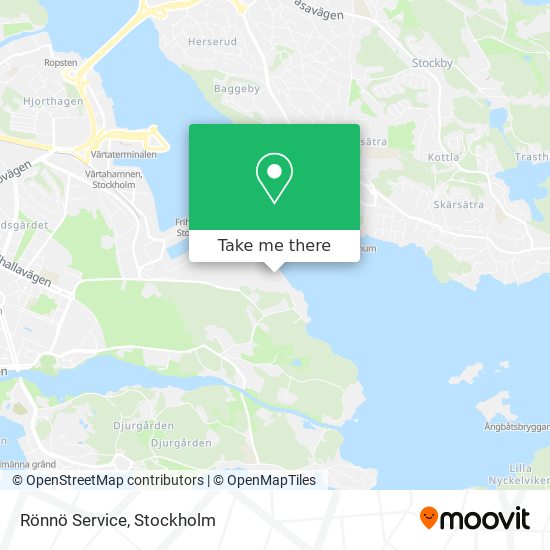 Rönnö Service map