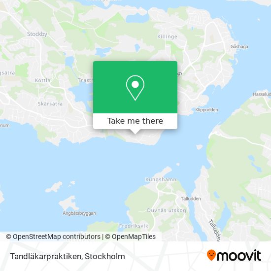 Tandläkarpraktiken map