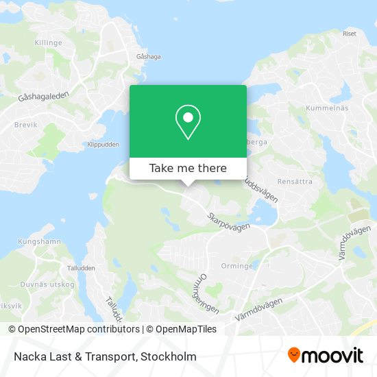 Nacka Last & Transport map