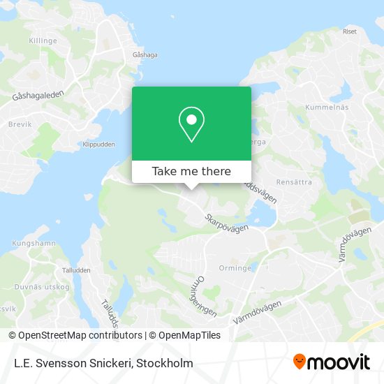 L.E. Svensson Snickeri map