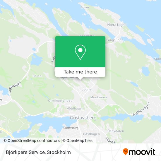 Björkpers Service map