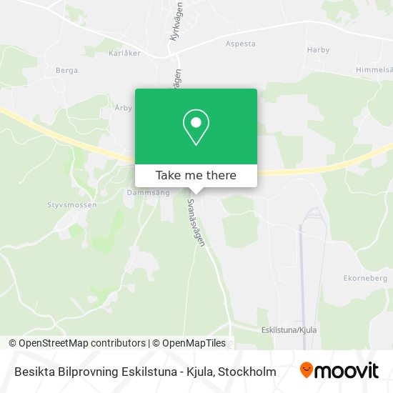 Besikta Bilprovning Eskilstuna - Kjula map