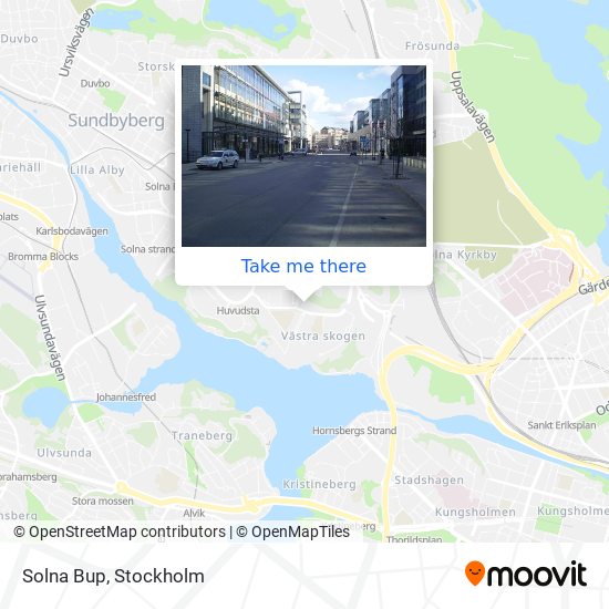 Solna Bup map