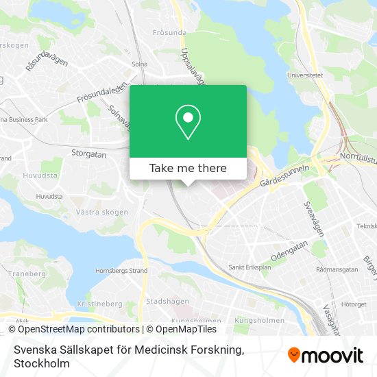 Svenska Sällskapet för Medicinsk Forskning map