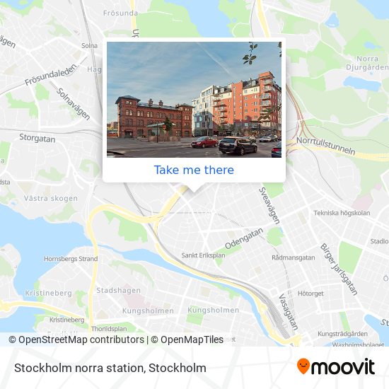 Stockholm norra station map
