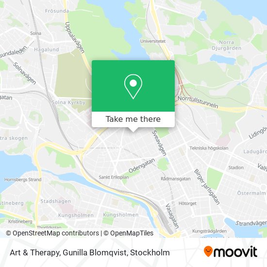 Art & Therapy, Gunilla Blomqvist map