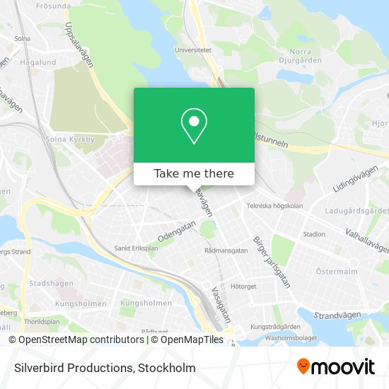 Silverbird Productions map