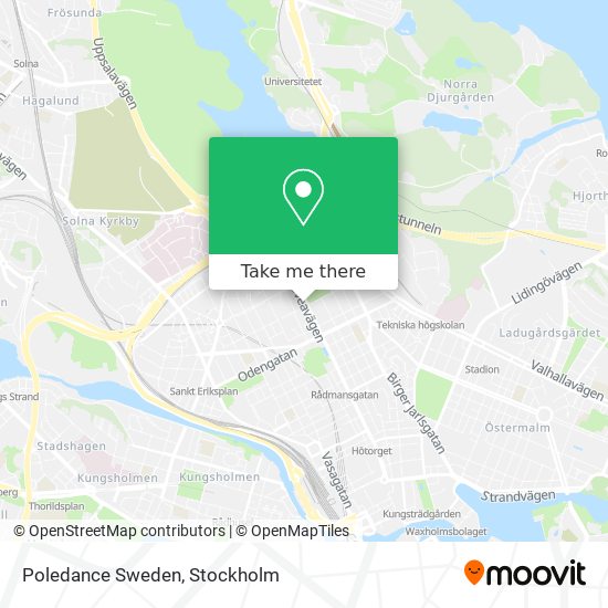 Poledance Sweden map