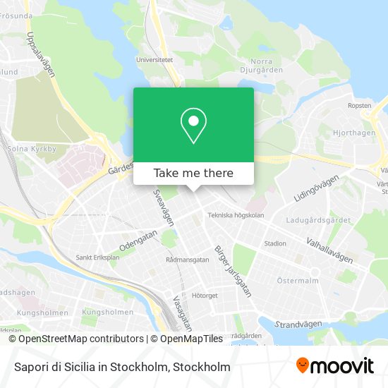 Sapori di Sicilia in Stockholm map