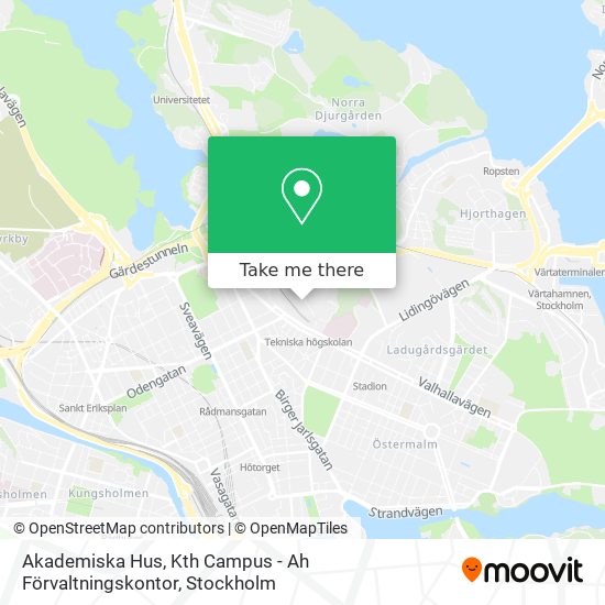 Akademiska Hus, Kth Campus - Ah Förvaltningskontor map