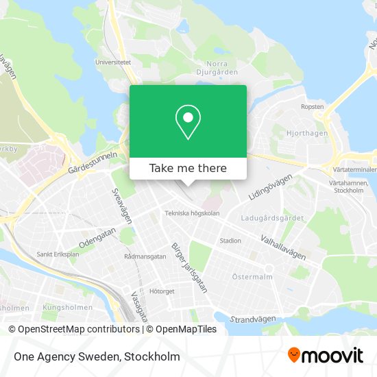 One Agency Sweden map