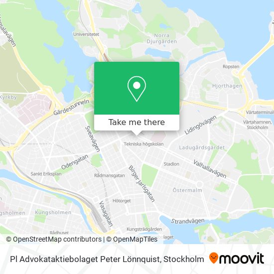 Pl Advokataktiebolaget Peter Lönnquist map