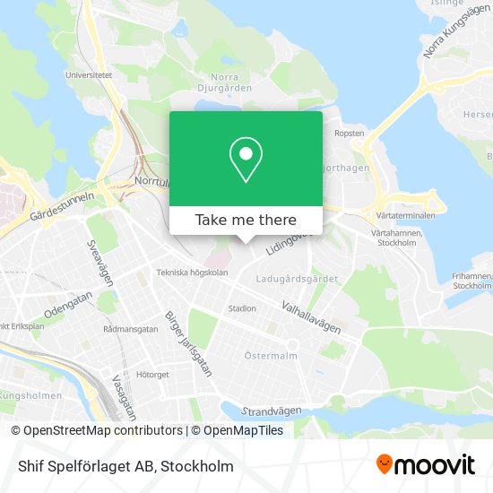 Shif Spelförlaget AB map