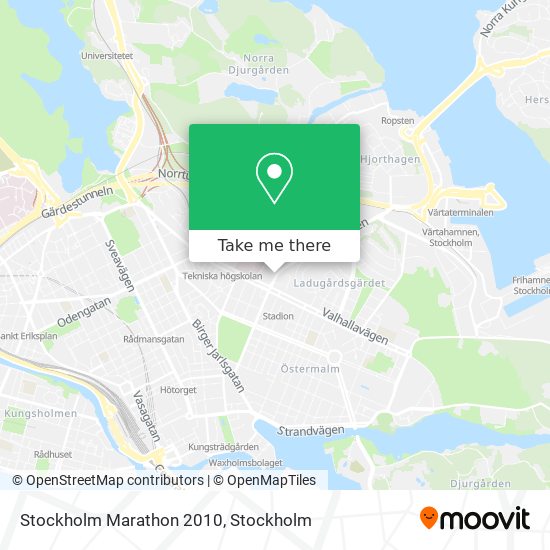 Stockholm Marathon 2010 map