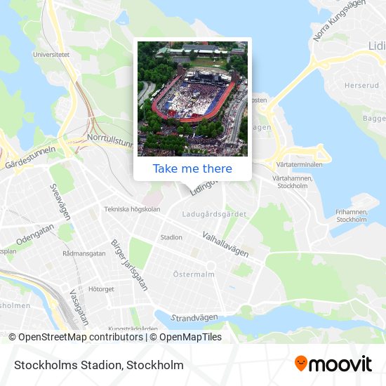 Stockholms Stadion map