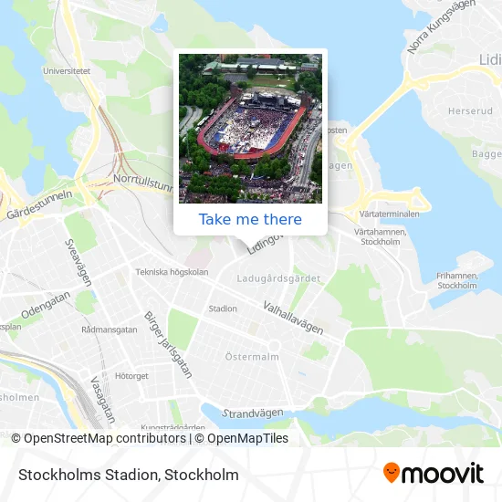 Stockholms Stadion map
